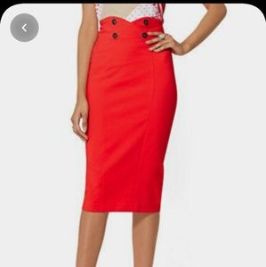🚫SOLD🚫Red pencil skirt